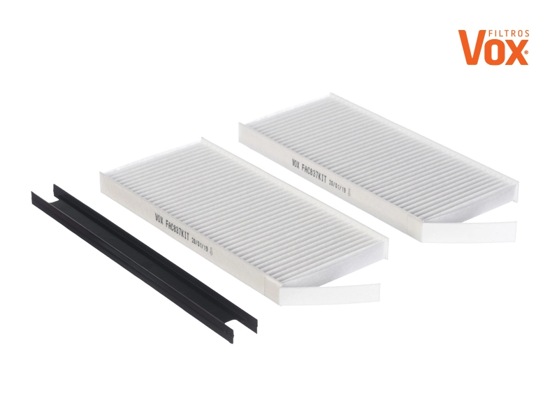 FILTRO AR CONDICIONADO/CABINE RENAULT MASTER 2.3 16V 03.2012/ - KIT COM DOIS FILTROS