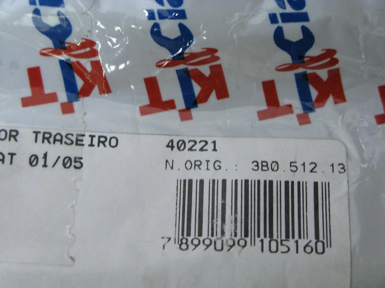 KIT AMORTECEDOR TRASEIRO VW PASSAT 2001/2005