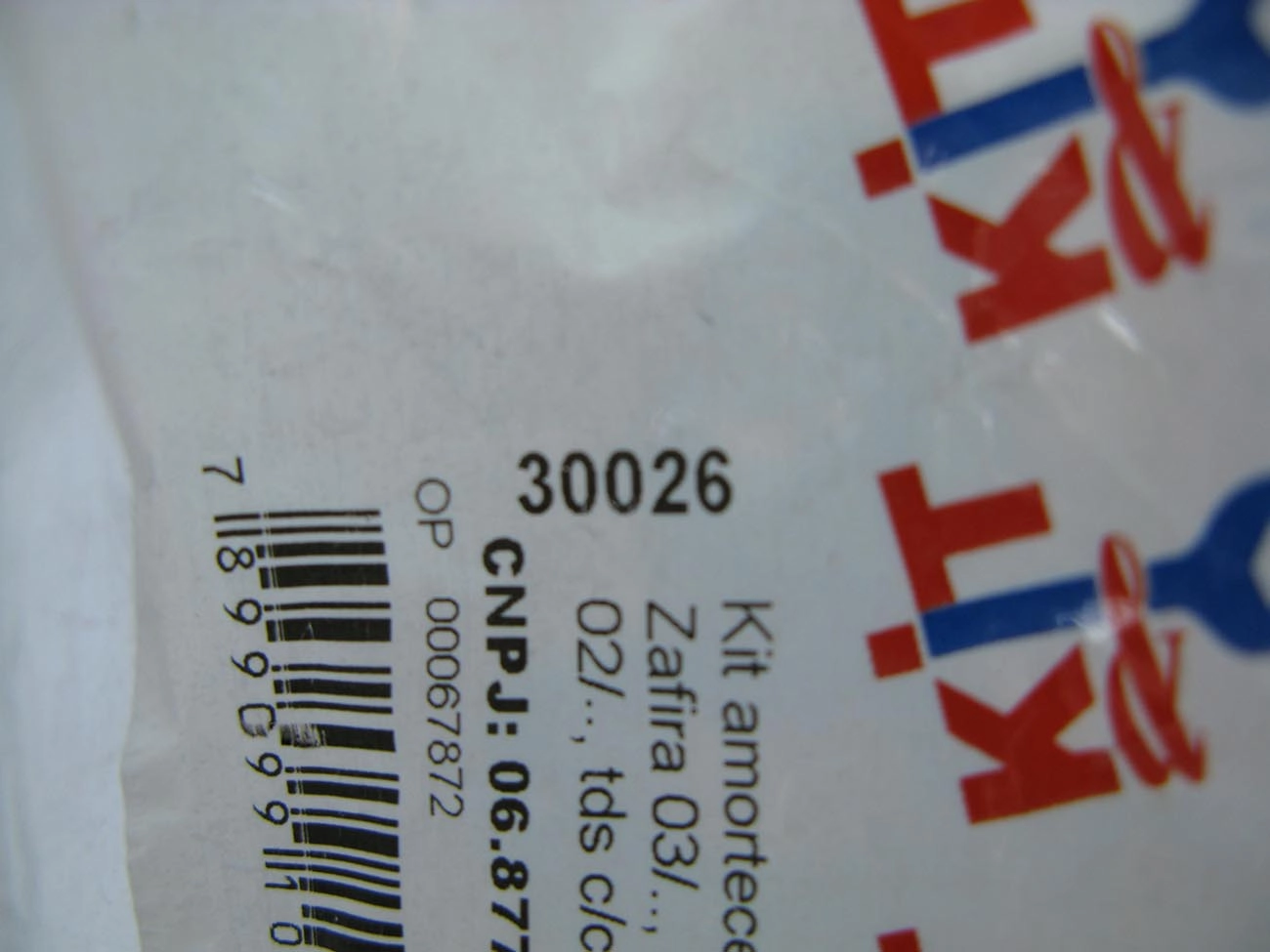 KIT AMORTECEDOR SUSPENSÃO DIANTEIRA GM ASTRA/ZAFIRA/VECTRA 2002/ DIANTEIRO