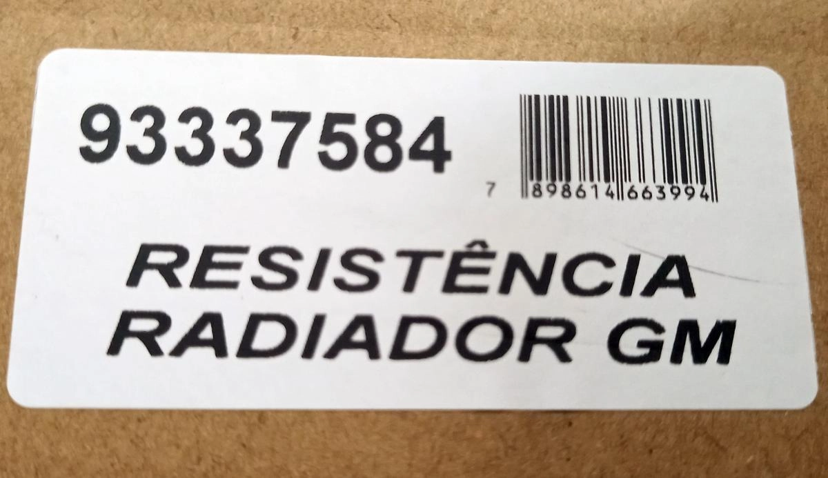 RESISTÊNCIA VENTOINHA DO RADIADOR GM CELTA/PRISMA 2001/2016 - ELETROVENTILADOR