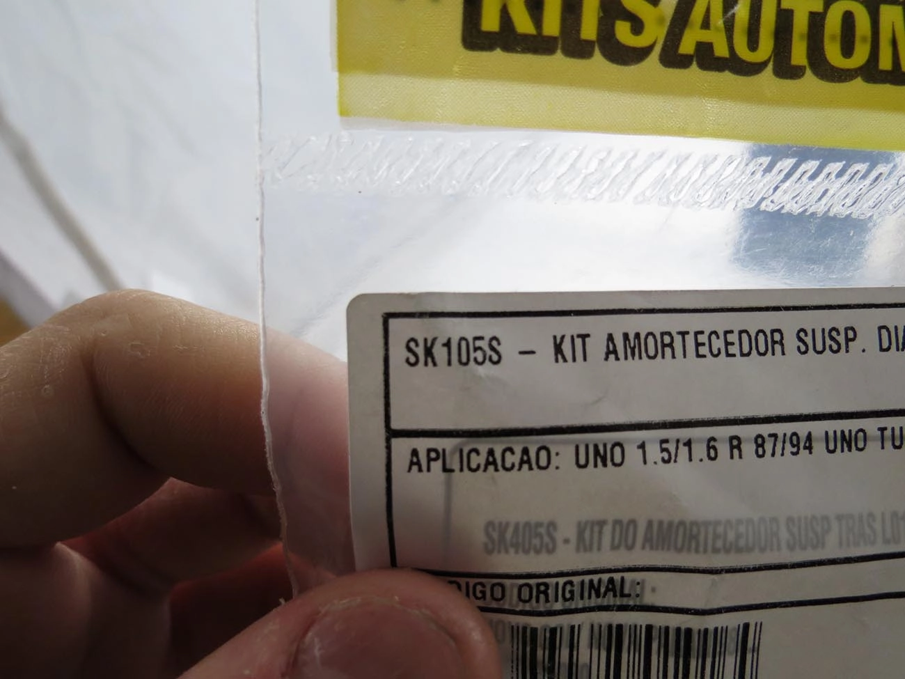 KIT AMORTECEDOR FIAT UNO/PREMIO/ELBA 1.5R/1.6R /92 - DIANTEIRO