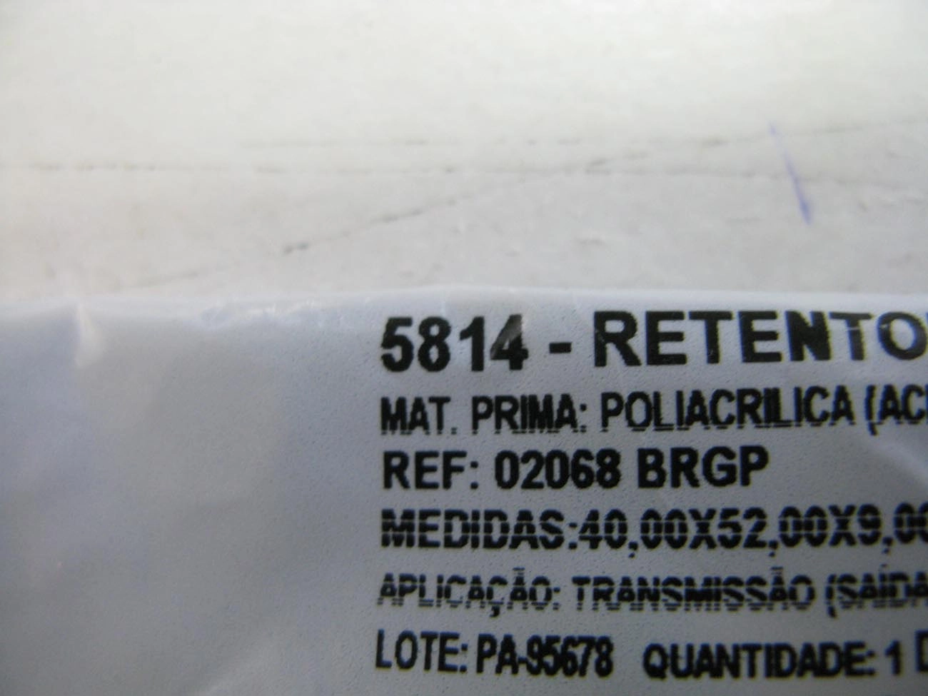 RETENTOR LATERAL CAIXA CÂMBIO 40,00X52,00X9,00MM FORD FOCUS VW GOL/VOYAGE/PARATI/SAVEIRO/SANTANA 40X52X9MM