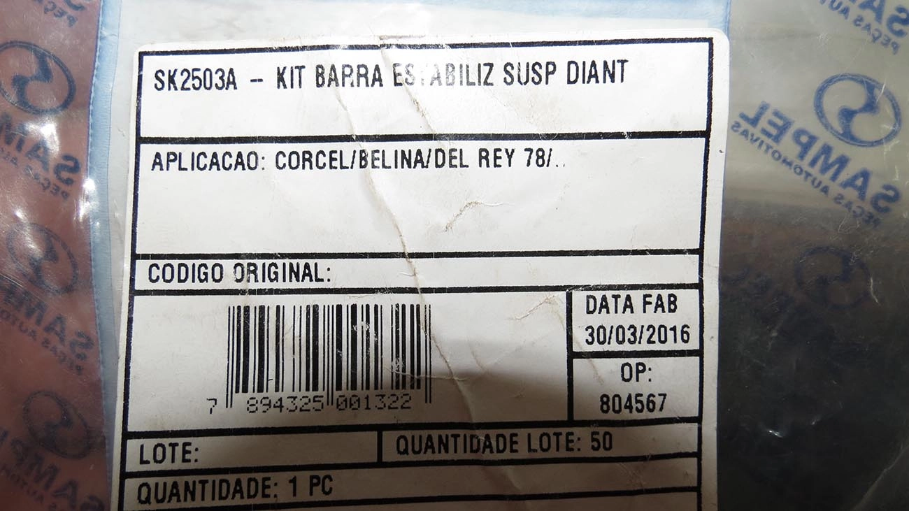 KIT ESTABILIZADOR FORD CORCEL/BELINA/DEL REY/PAMPA /84