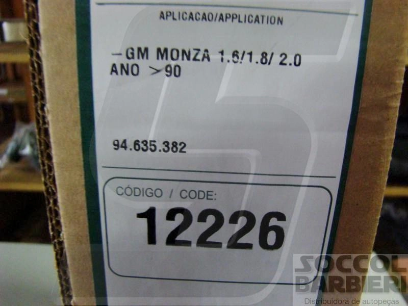 RADIADOR ÁGUA MOTOR CONSTRUÇÃO EXPANDIDO COM OU SEM AR CONDICIONADO TRANSMISSÃO MANUAL GM MONZA 1.6/1.8/2.0 1982/1990