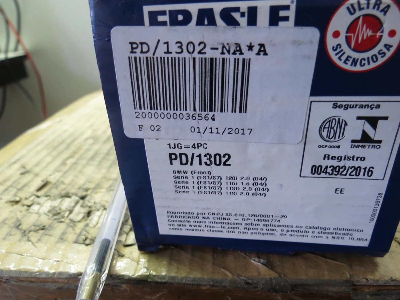 PASTILHA DE FREIO DIANTEIRA BMW SERIE 5/6/7 - X5/X6 - M5