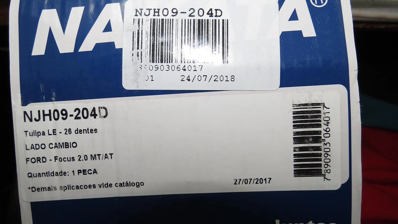GARFO TULIPA ESQUERDO FORD FOCUS 2.0 2000/2008 AUTOMATICO/MANUAL - 26 DENTES