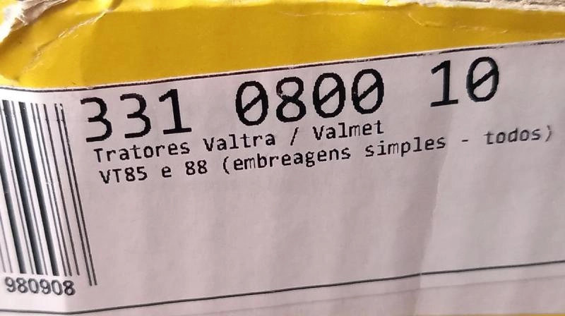 DISCO DE EMBREAGEM VALTRA VALMET 85/88 81/ - 311MM 10 ESTRIAS