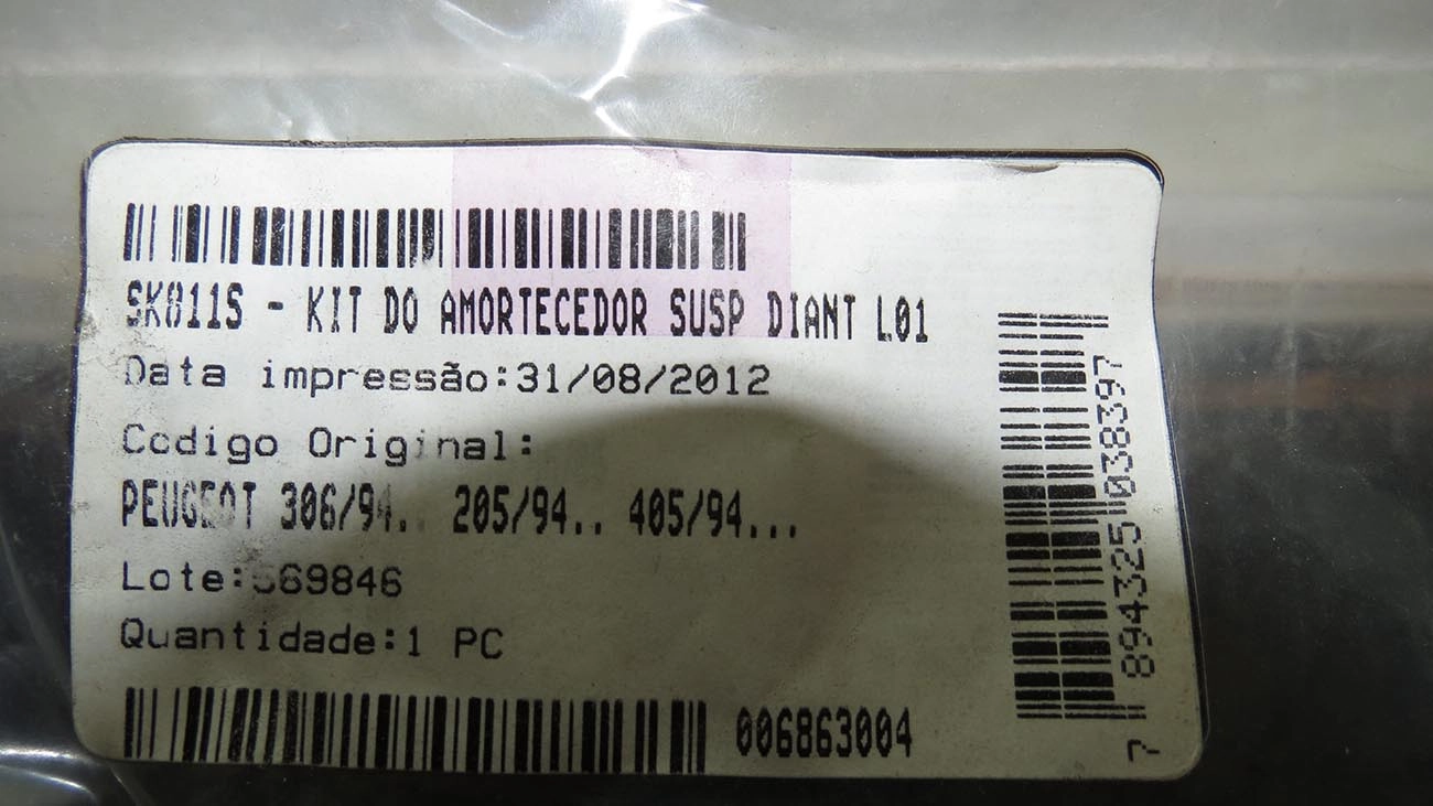 KIT AMORTECEDOR PEUGEOT 306/205/405 - DIANTEIRO