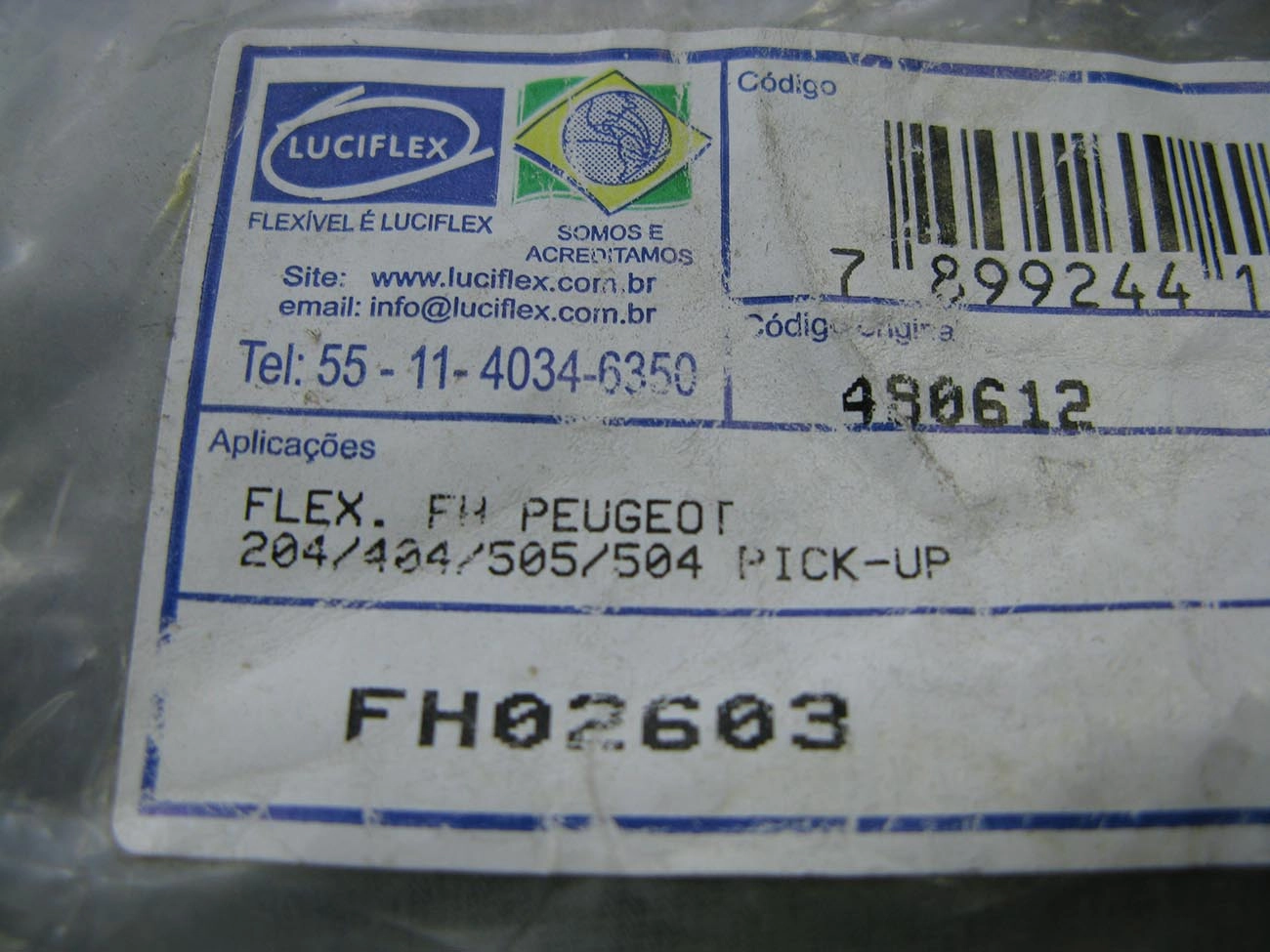 FLEXIVEL FREIO DIANTEIRO/TRASEIRO PEUGEOT PICK-UP 204/404/504