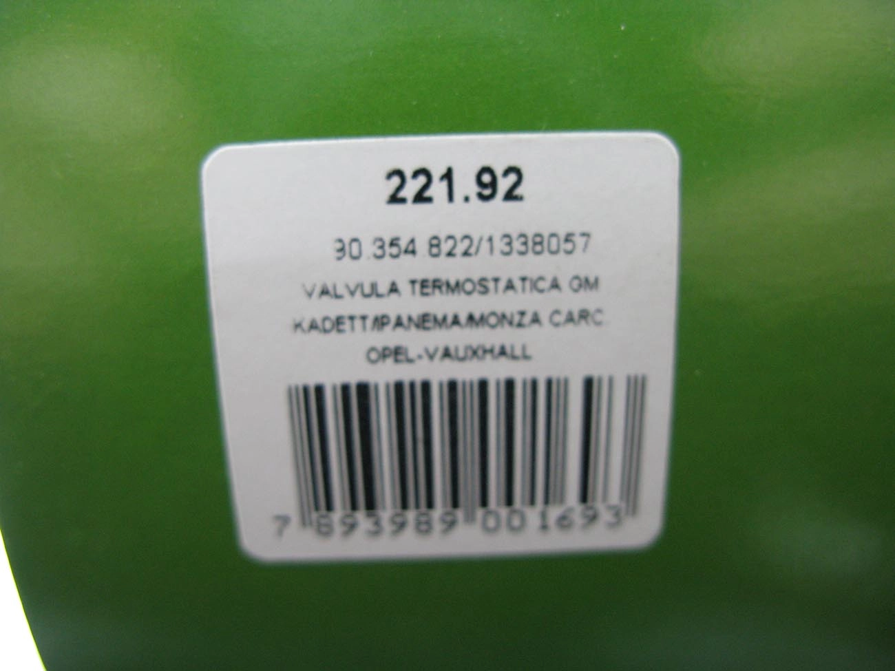 VALVULA TERMOSTATICA GM MONZA/KADETT/IPANEMA 07.86/91 - ALCOOL / GASOLINA COMPLETA