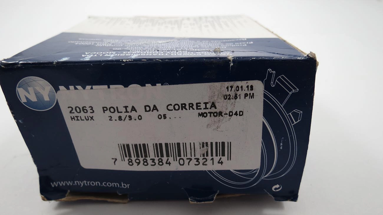 POLIA DA CORREIA DO MOTOR - HILUX 2.5 16V - 3.0 2005/  - SW4 3.0 D4D 05/