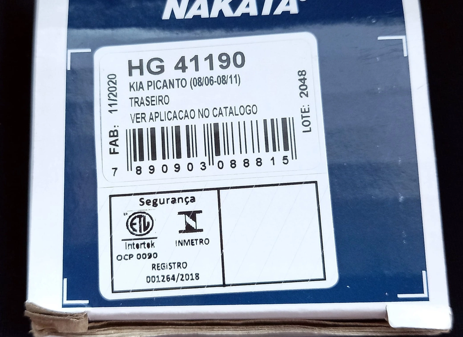 AMORTECEDOR KIA PICANTO 2006/2011 - TRASEIRO