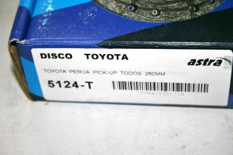 DISCO EMBREAGEM 280MM 10 ESTRIAS TOYOTA BANDEIRANTE TODOS /93