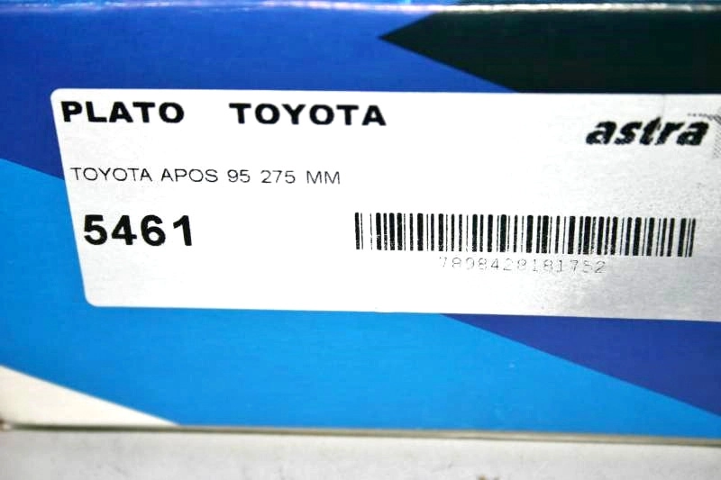 PLATO EMBREAGEM TOYOTA BANDEIRANTE TODOS 94/ - 275MM