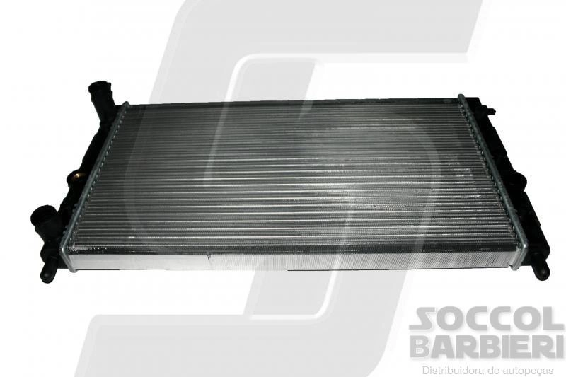 RADIADOR ÁGUA MOTOR EXPANDIDO SEM AR CONDICIONADO TRANSMISSÃO MANUAL 560X322X23MM VASO FIAT FIORINO/UNO 1.0/1.5 96/01 PREMIO 560X322X34MM