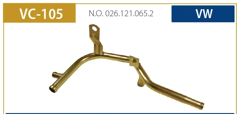 TUBO AGUA MOTOR VW SANTANA 1.8 2.0 COM AR QUENTE