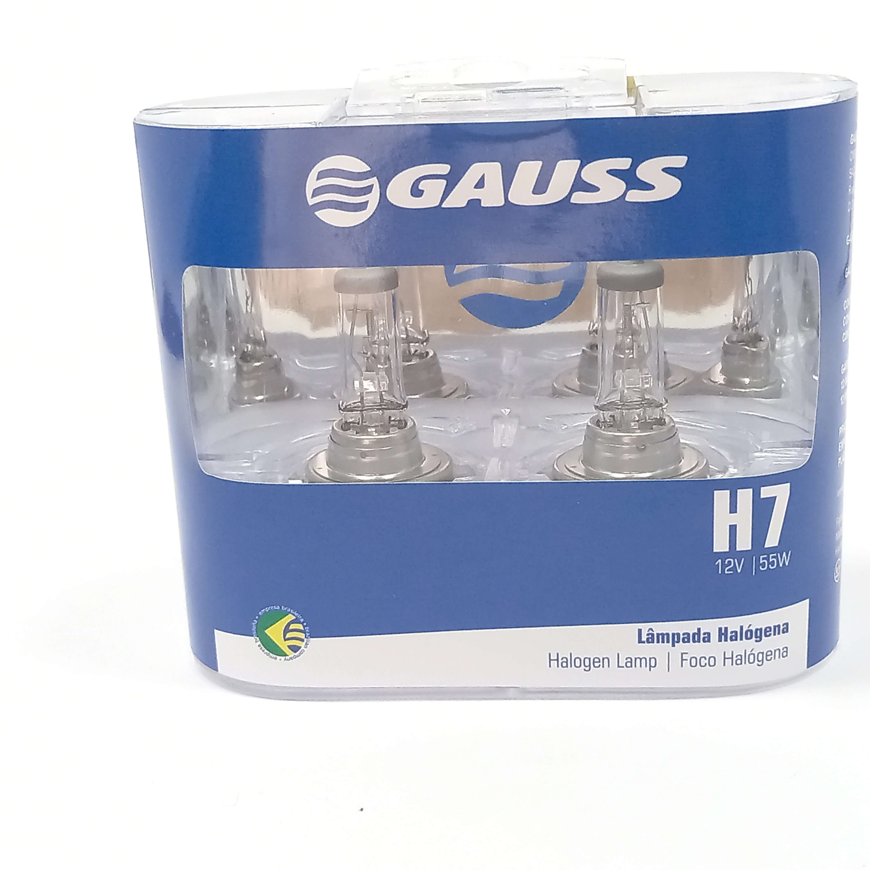 LÂMPADA H7 12V FAROL ALTO/BAIXO - 3200K 55 WATTS - INCOLOR