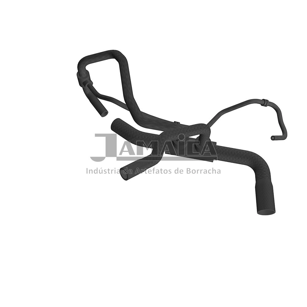 MANGUEIRA RAMIFICADA INFERIOR DO RADIADOR FIAT PALIO 1.0 8V FIRE 2001/ - SEM AR