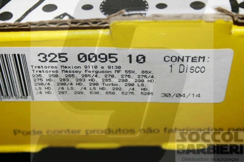 DISCO DE EMBREAGEM INTERNO - AGCO MAXION 9110/9130 - MF TRATOR MF 251MM 25 ESTRIAS
