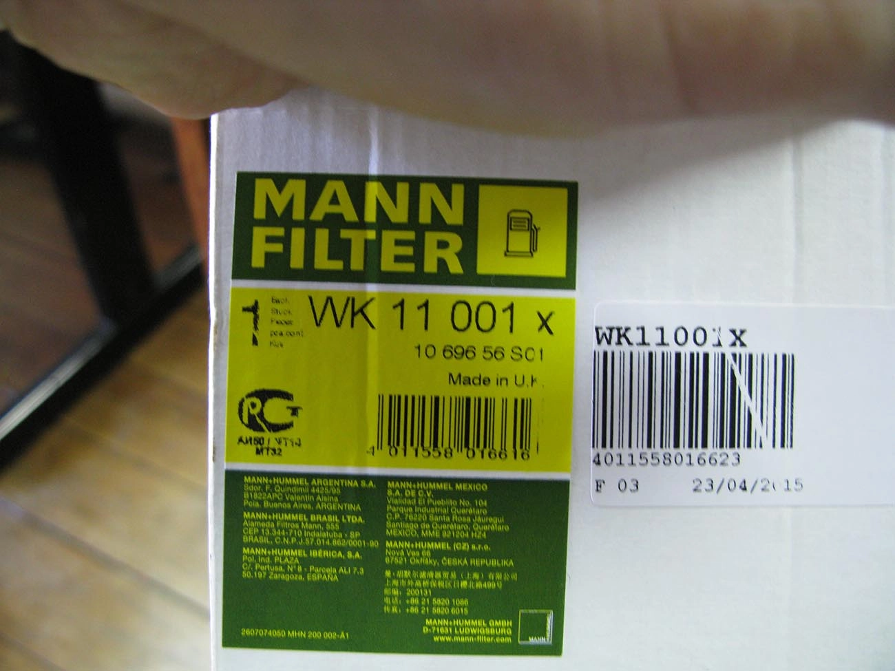 FILTRO COMBUSTIVEL VOLVO FH/FM12 2007/ - SEPARADOR DE AGUA