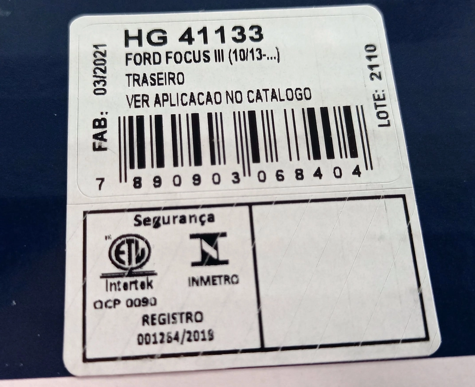 AMORTECEDOR TRASEIRO FORD NOVO FOCUS 2013/2019 - HATCH/SEDAN