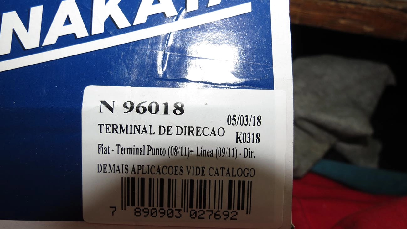 TERMINAL DIREÇÃO DIREITO FIAT LINEA 09/17 - PUNTO 08/17 - DIREÇÃO HIDRÁULICA