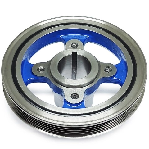 POLIA VIRABREQUIM - DAMPER - SIMPLES 1 PISTA POLY V 5PK - HILUX E SW4 2.7 /2.4 16V -1995/2004- GASOL