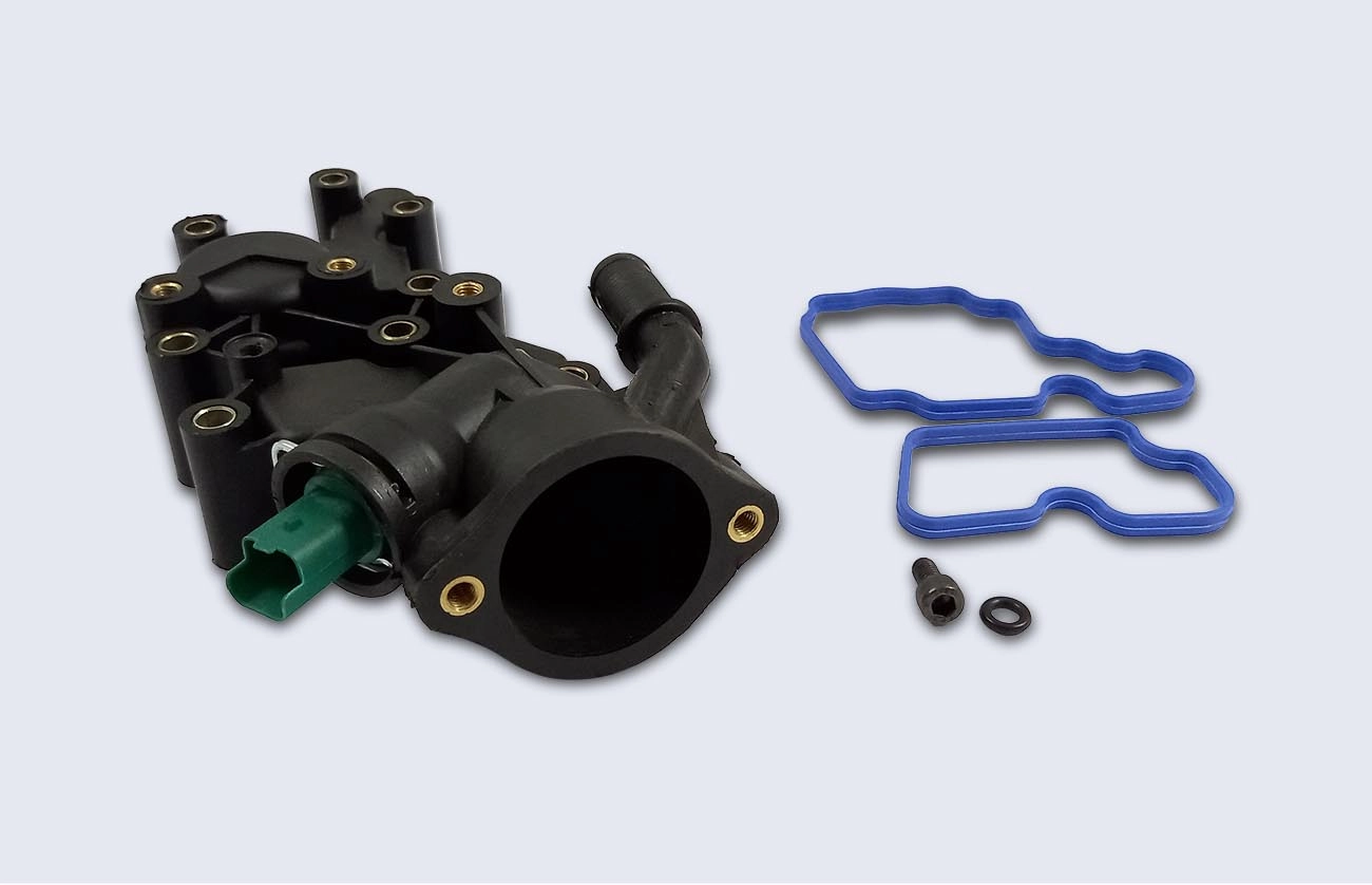 CARCAÇA PLÁSTICA VÁLVULA TERMOSTÁTICA CITROEN C3 1.4 - PEUGEOT 206/207 1.4 05/ - MOTOR TU3JP