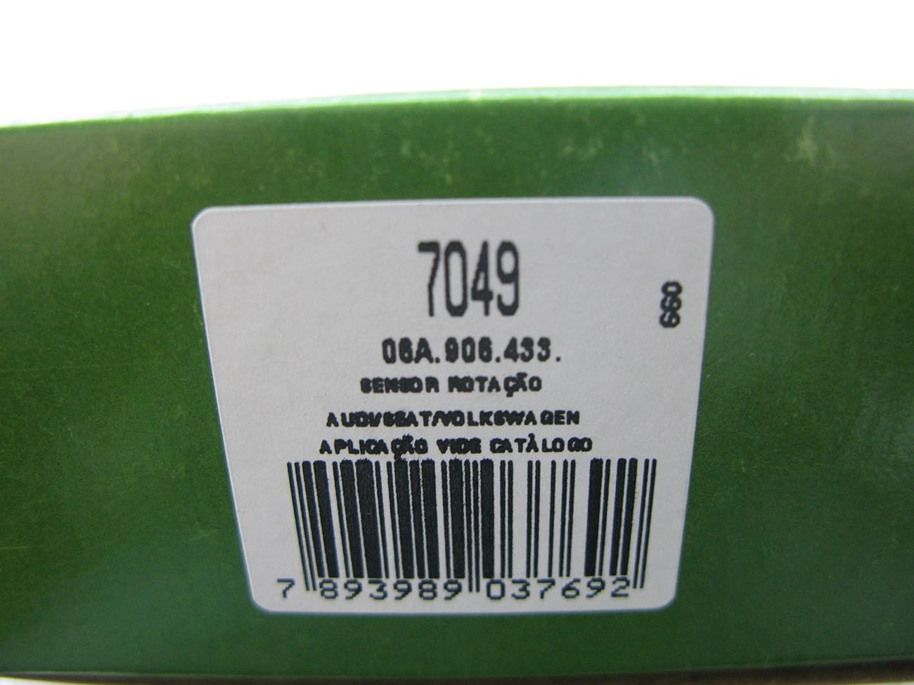 SENSOR ROTACAO VW BORA/NEW BEETLE 98/ - GOLF 1.8 20V 99/ - PASSAT 2.8 03/ - AUDI A3/A4/A6 96/