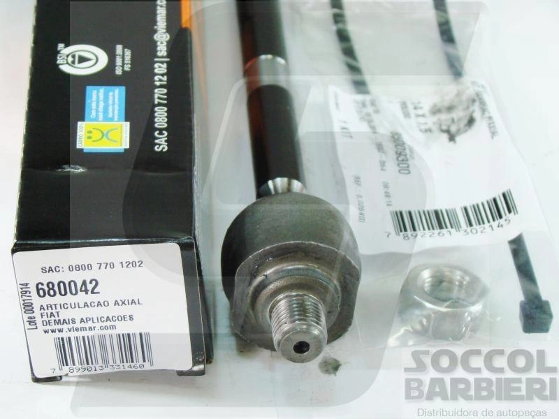 BARRA AXIAL DIREÇÃO HIDRÁULICA FIAT PALIO/WEEKEND/SIENA 96/00 - PALIO YOUNG 01/02