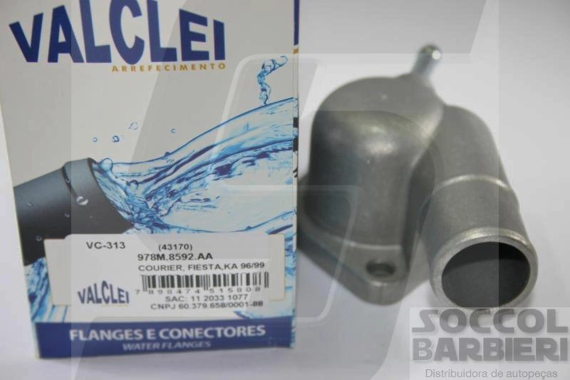 FLANGE VÁLVULA TERMOSTATICA FORD KA/FIESTA/COURIER 1.0/1.3 96/99 - MOTOR ENDURA