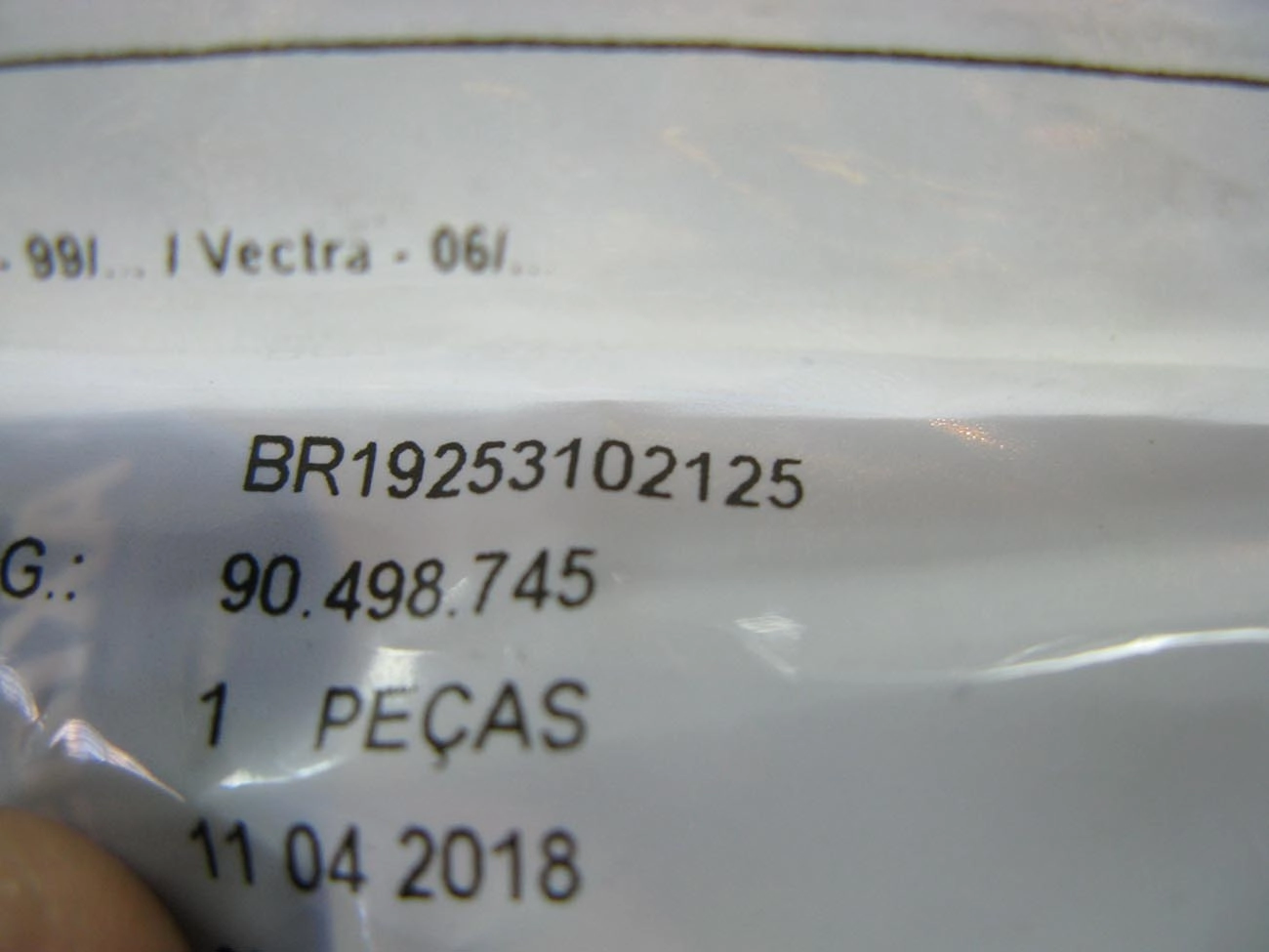 BIELETA DIANTEIRA LD/LE GM ASTRA/ZAFIRA 99/ - NOVO VECTRA 06/