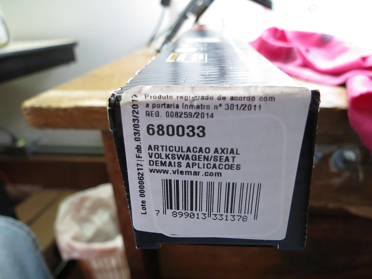 ARTICULAÇÃO/BARRA AXIAL VW POLO CLASSIC/VAN 97/ SEAT CORDOBA/IBIZA 93/96 ZF - DIREÇÃO HIDRÁULICA