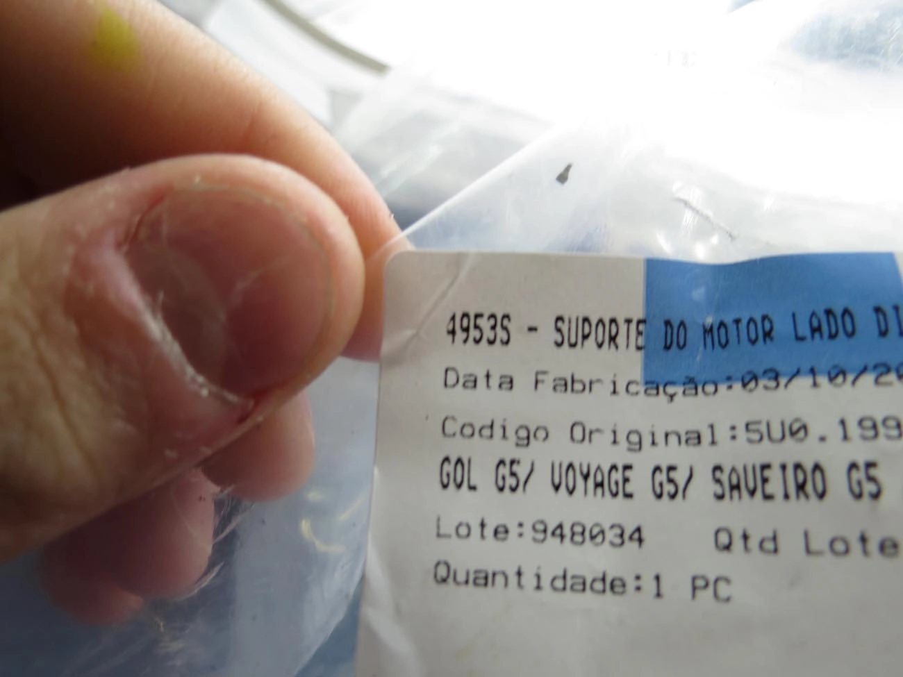 COXIM MOTOR DIREITO VW NOVO GOL/VOYAGE/SAVEIRO 2009/ - FOX/POLO 2008/ - COM SUPORTE