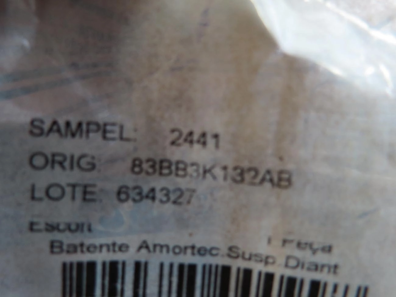 COXIM AMORTECEDOR DIANTEIRO FORD ESCORT 1984/1986