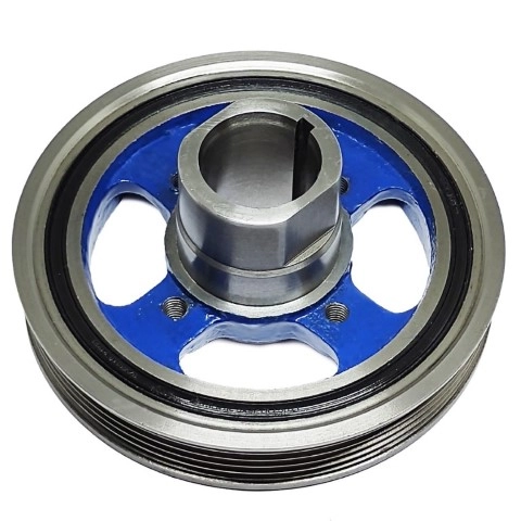 POLIA VIRABREQUIM - DAMPER - SIMPLES 1 PISTA POLY V 5PK - HILUX E SW4 2.7 /2.4 16V -1995/2004- GASOL