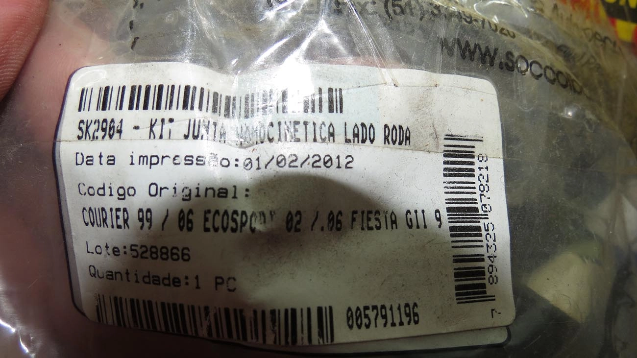 KIT REPARO HOMOCINÉTICA LADO  RODA FORD COURIER 99/06 - ECOSPORT 03/06 - FIESTA 02/14 - SCENIC 93/99