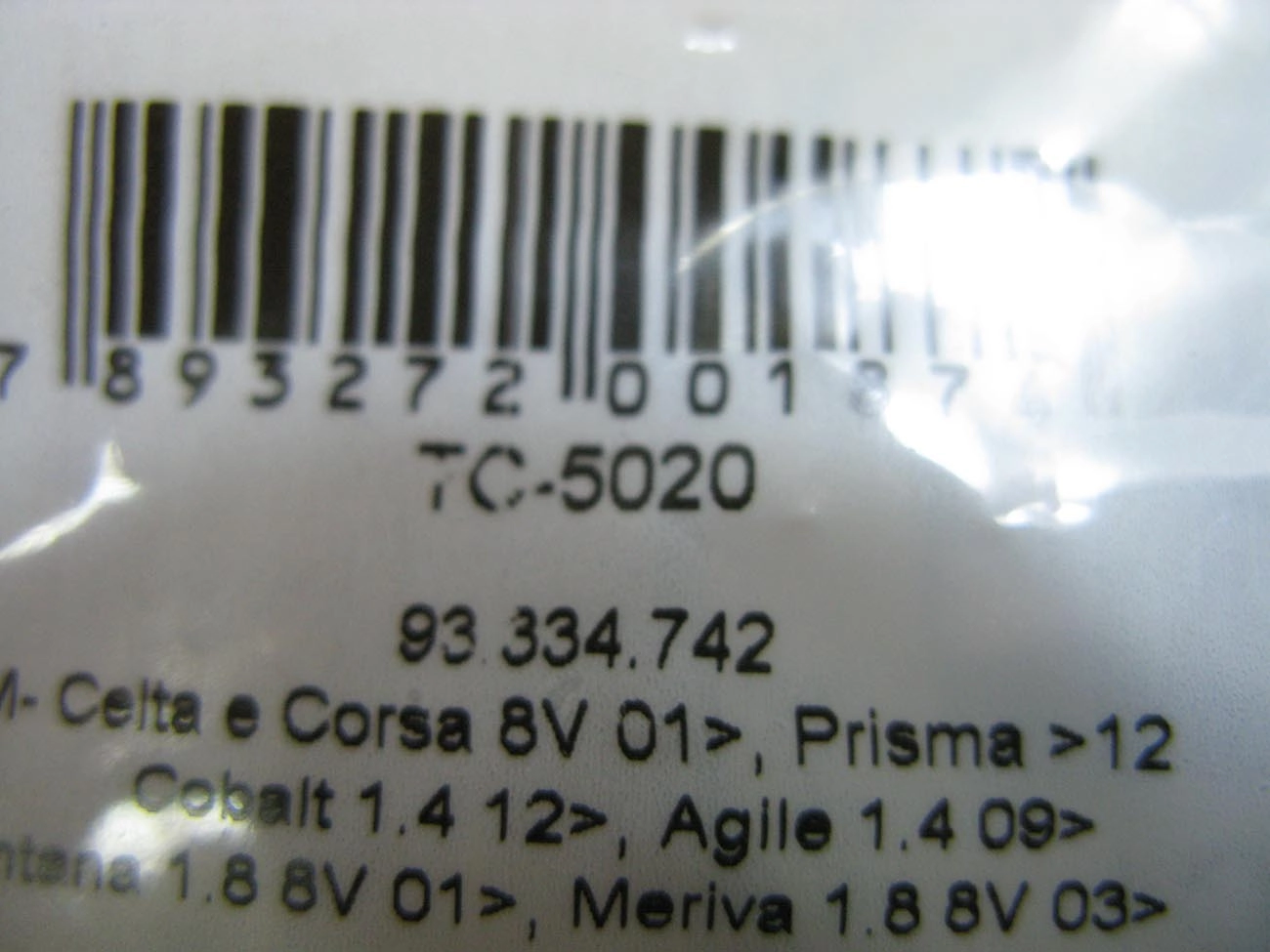 TAMPA OLEO GM AGILE 09/ - CELTA/CORSA/MONTANA 01/ - MERIVA 1.8 03/ - PRISMA 12/ - VEDADA