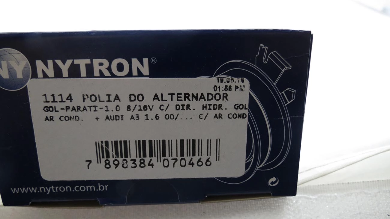 POLIA CORREIA ALTERNADOR VW GOL/PARATI/SAVEIRO 1.0 8V/16V C/DH - GOLF 1.6 EA111 C/AC - 17X70,20X24MM