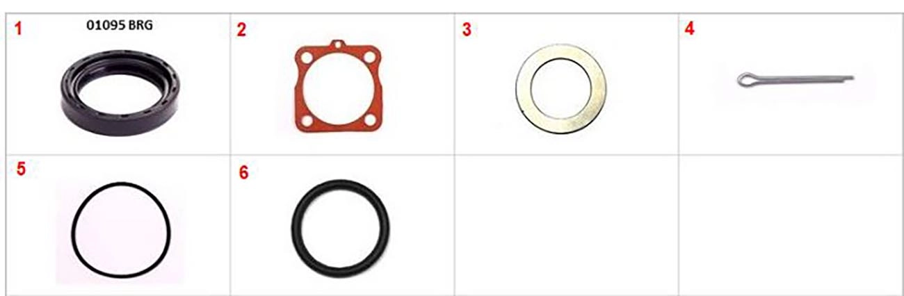 KIT RETENTOR RODA TRASEIRA PARA UM LADO TRASEIRO VW FUSCA/BRASILIA/VARIANT