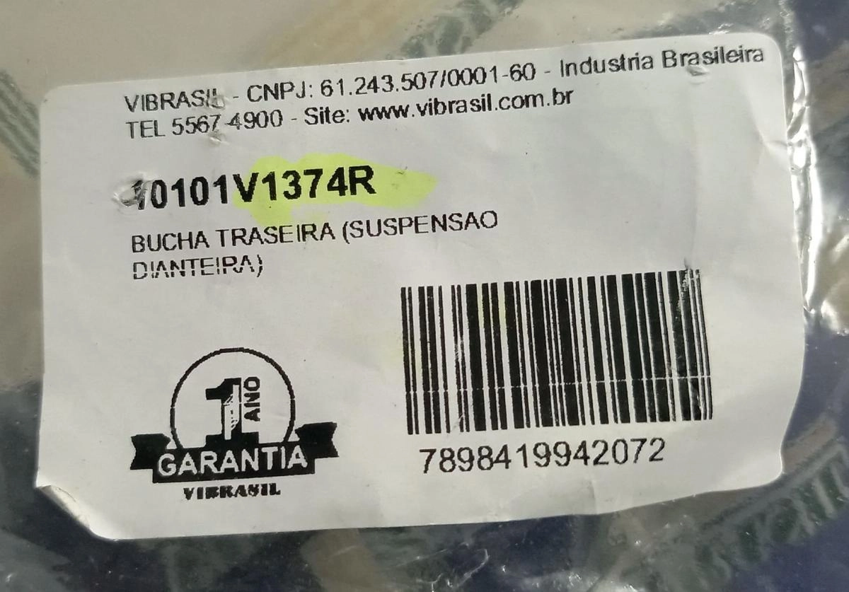 BUCHA TRASEIRA BANDEJA DIANTEIRA VW FOX 03/ - NOVO POLO 02/ - TIGUAN 12/ - JETTA 07/10 - VARIANT 06/