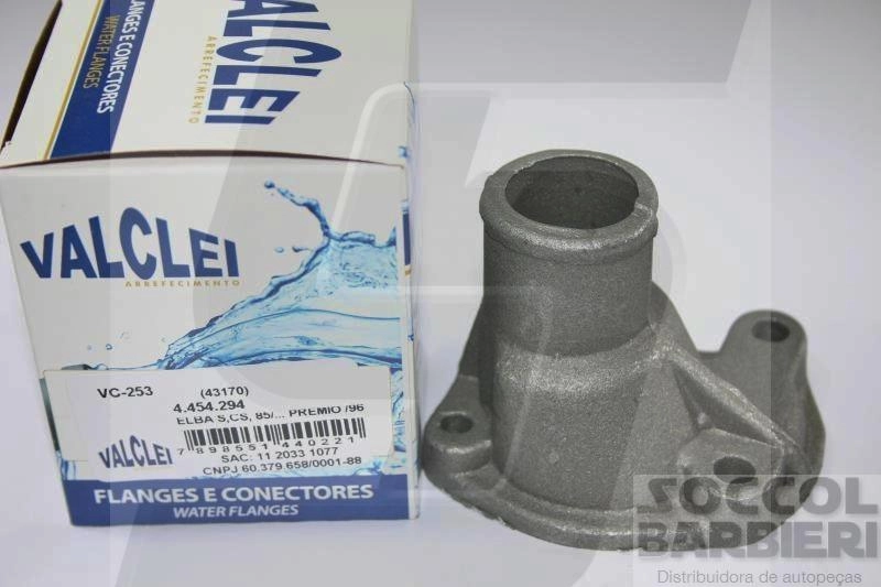 FLANGE/TAMPA VÁLVULA TERMOSTÁTICA ALUMÍNIO FIAT UNO/PREMIO/ELBA/FIORINO EXCETO FIRE