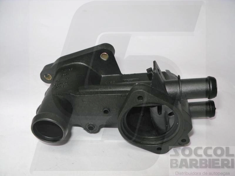 CAVALETE DISTRIBUIÇÃO ÁGUA OU CARCAÇA VÁLVULA TERMOSTÁTICA COM AR QUENTE CARCACA VALVULA TERMOSTATICA VW GOL/PARATI 1.0 97/01 8/16V DUAS SAIDAS