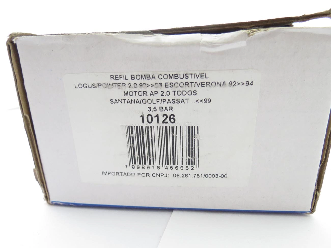 REFIL BOMBA ELÉTRICA COMBUSTÍVEL GASOLINA 3 BAR PRESSÃO VW GOLF /98 POLO CLASSIC 97/ VARIANT/PASSAT