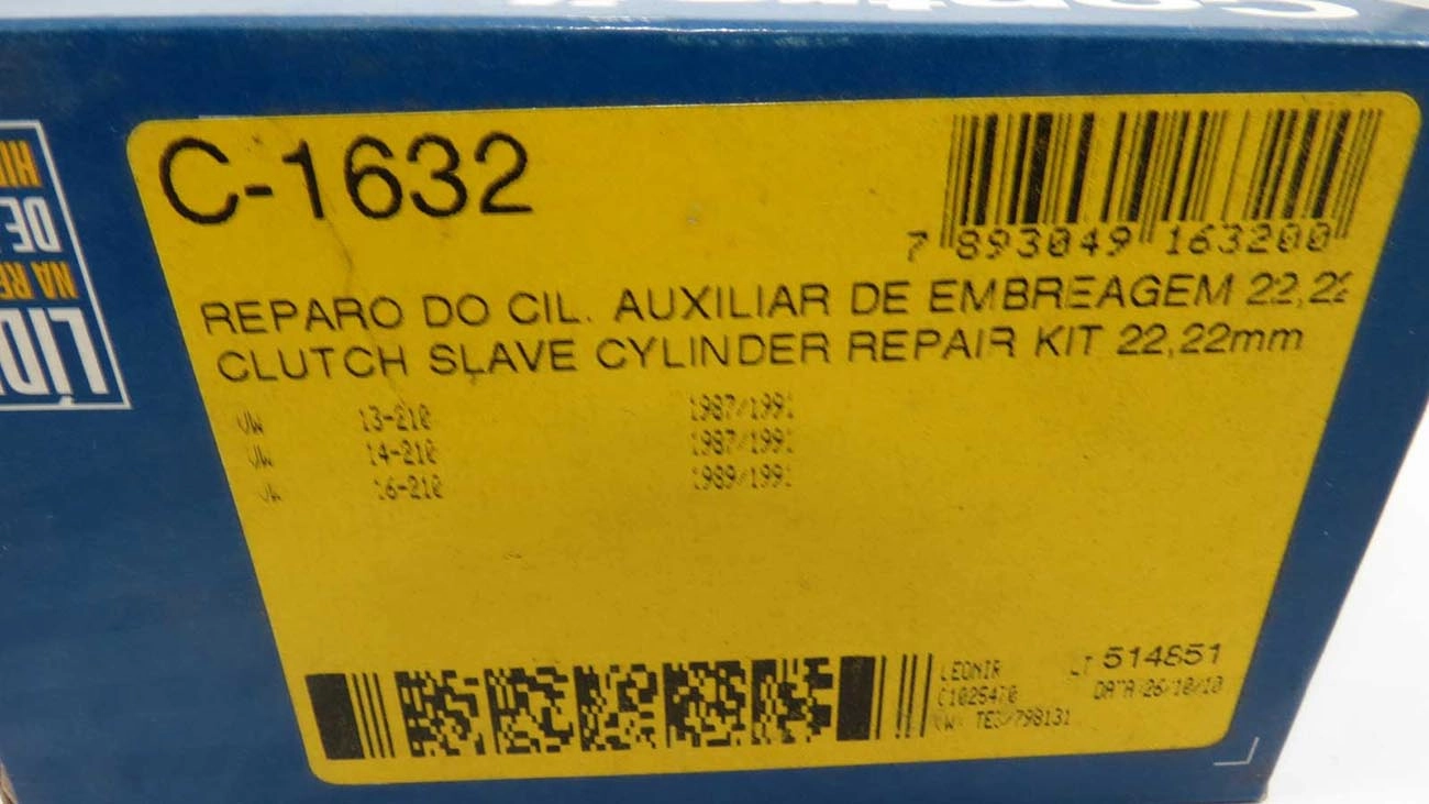 REPARO CILINDRO AUXILIAR EMBREAGEM VW 13.210/14.210/16.210 - 7/8 - 22.22MM