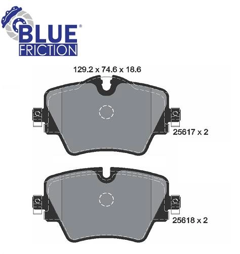 PASTILHA DE FREIO DIANTEIRA BMW X1 15/19 - X3 18/22 - CLUBMAN 16/19 - COUNTRYMAN 17/