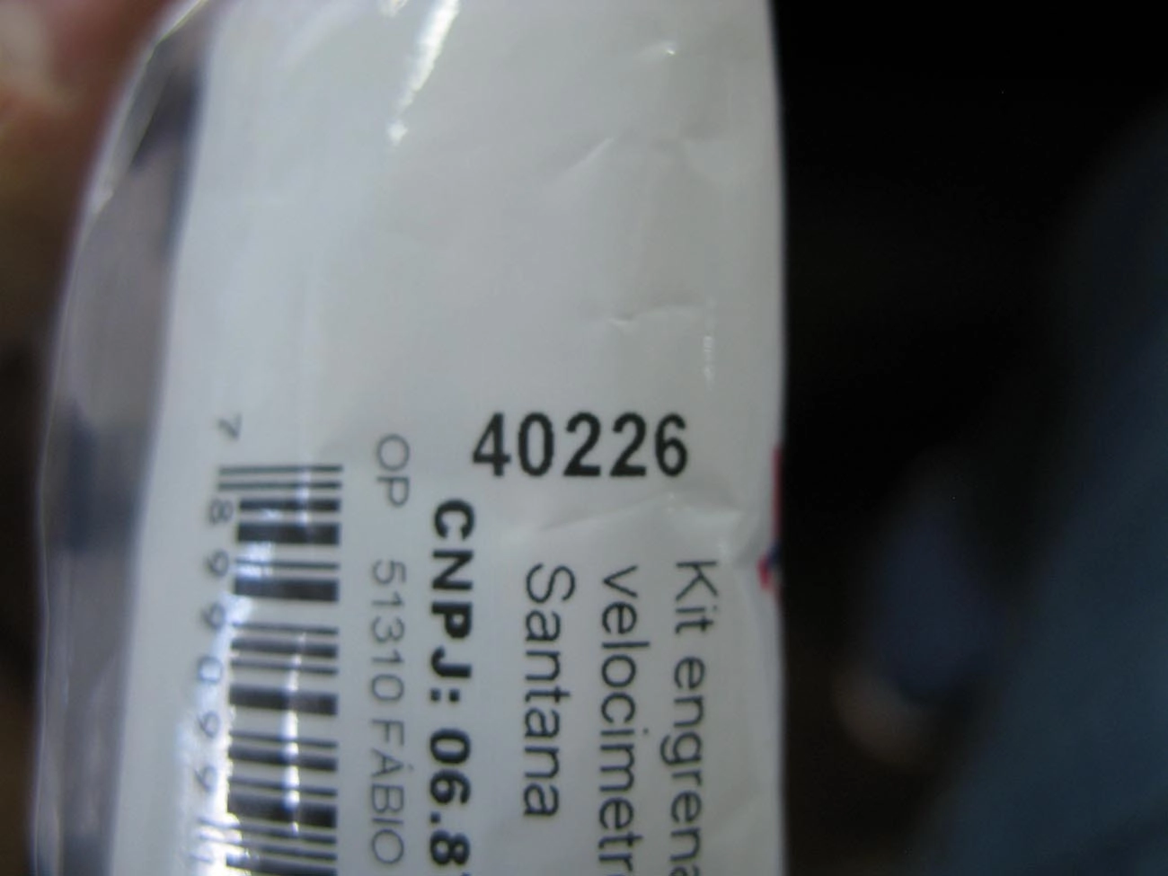 KIT ENGRENAGEM VELOCÍMETRO VELOCIMETRO VW GOL/PARATI/SAVEIRO/SANTANA 88/97