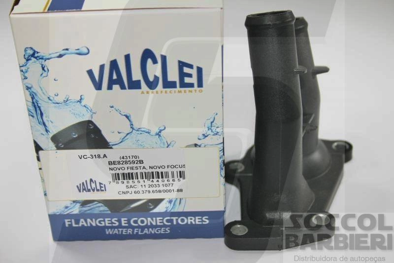 FLANGE VÁLVULA TERMOSTÁTICA MOTOR SIGMA SEM TERMOSTATICA FORD NEW FIESTA 1.5/1.6 NOVO KA/ECOSPORT FOCUS