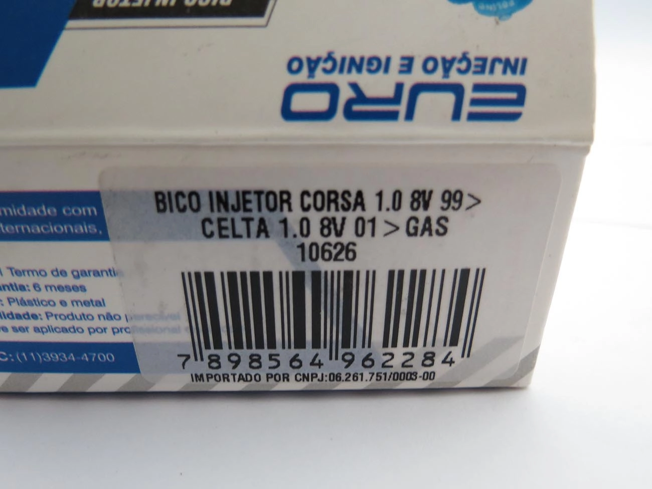 BICO INJETOR/VÁLVULA INJEÇÃO COMBUSTÍVEL GM CORSA 1.0 8V/16V 96/ CELTA 00/ GASOLINA