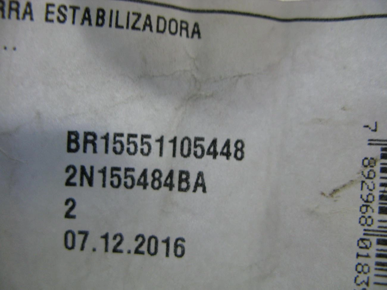 BUCHA DO ESTABILIZADOR DIANTEIRO FORD ECOSPORT 4X4 2003/2012
